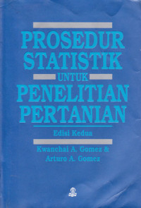 Prosedur Statistik Untuk Penelitian Pertanian