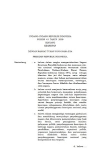 Image of Undang-undang Republik Indonesia Nomor 43 Tahun 2009 Tentang Kearsipan