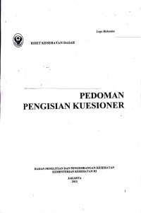 Image of Pedoman Pengisian Kuisioner Riset kesehatan Dasar