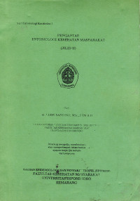 Pengantar Entomologi Kesehatan Masyarakat (Jilid II)