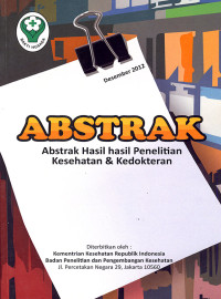 Abstrak Hasil-hasil Penelitian Kesehatan & Kedokteran Desember 2012