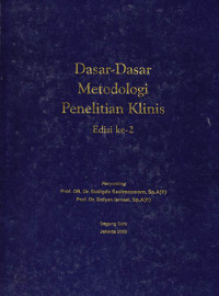 Dasar-dasar Metodologi Penelitian Klinis