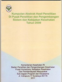 Kumpulan Abstrak Penelitian Tahun 2011