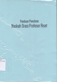 Image of Panduan Penulisan Naskah Orasi Profesor Riset