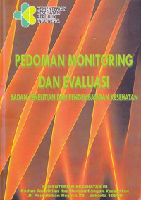 Pedoman Monitoring & Evaluasi Badan Penelitian dan Pengembangan Kesehatan