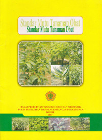 Image of Standar Mutu Tanaman Obat